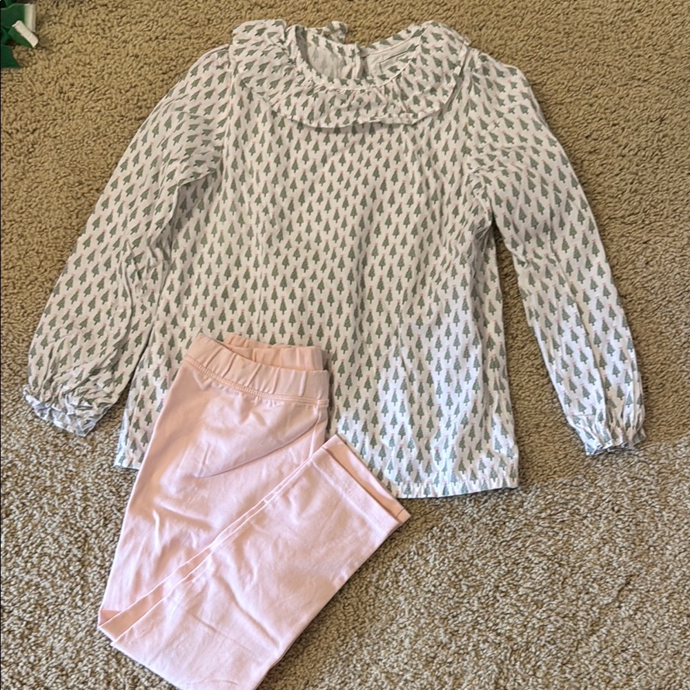 L+H Christmas  White and Pink outfit